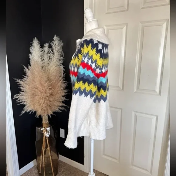 NWT Aerie Fair Isle Half Zip Sweater Wool Blend Cozy Soft Nordic Pattern
Small - Picture 8 of 12